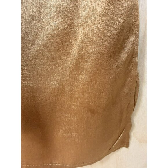 Sam & Lavi ANTHROPOLOGIE Gold Sleeveless Cocktail Dress Size Medium $198 - Picture 11 of 14